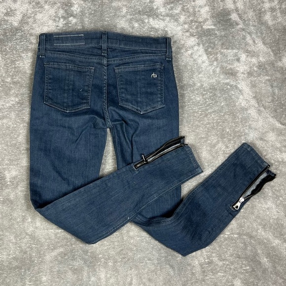 Rag&Bone Jeans Womens 24 Alice Skinny Leg Mid Rise Zipper Grunge Rock Y2K 90s - Picture 8 of 12
